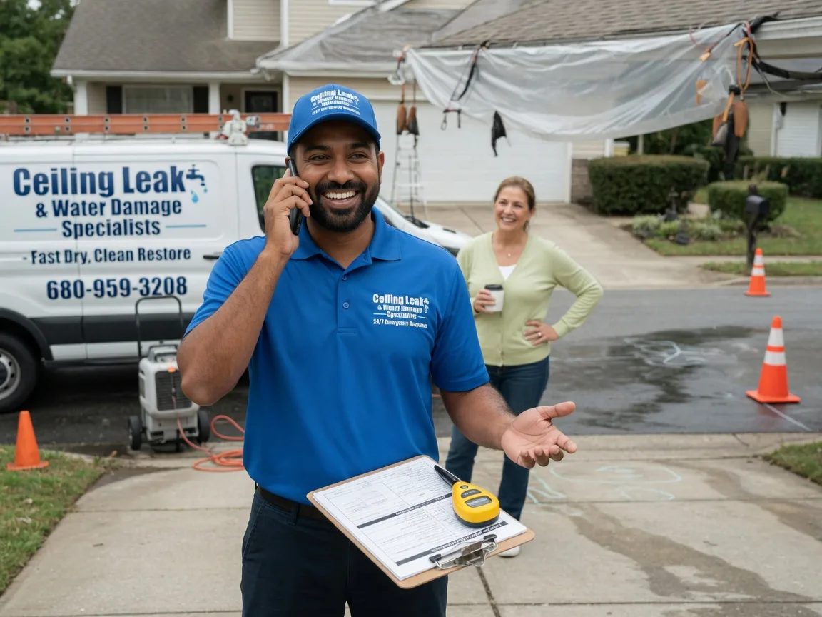 Ceiling Leak Cleanup Mound Valley, KS FAQs